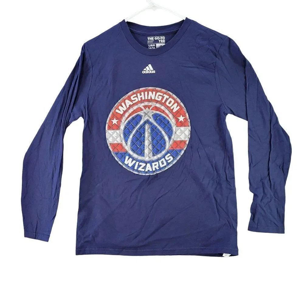 NBAâWashingtonâWizards BoysâLongâSleeveâT-shirtâSzâL - Picture 1 of 8